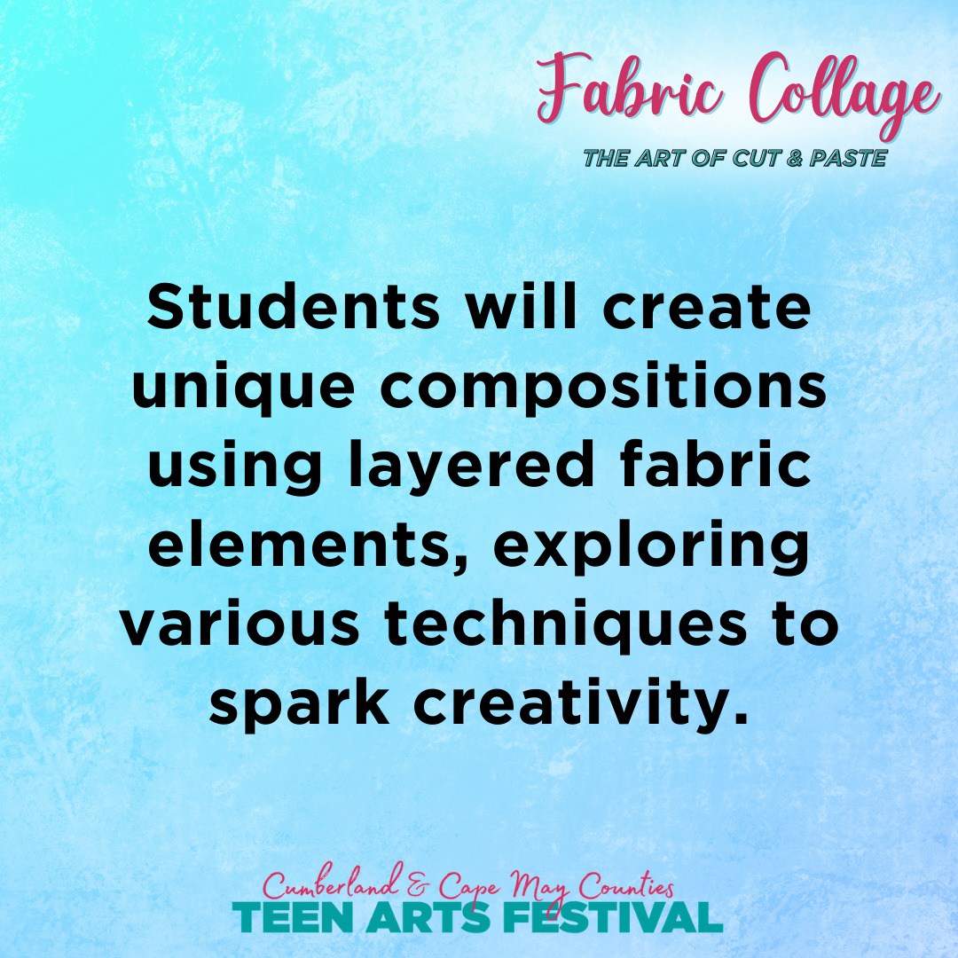Students will create unique compositions using layered fabric elements, exploring various techniques to spark creativity.