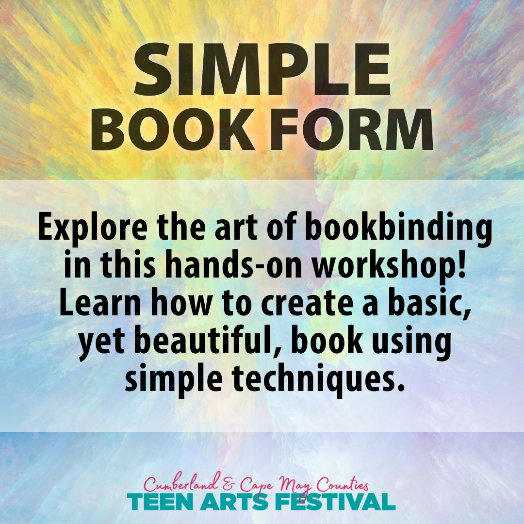 Explore the art of bookbinding in this hands-on workshop! Learn how to create a basic, yet beautiful, book using simple techniques.