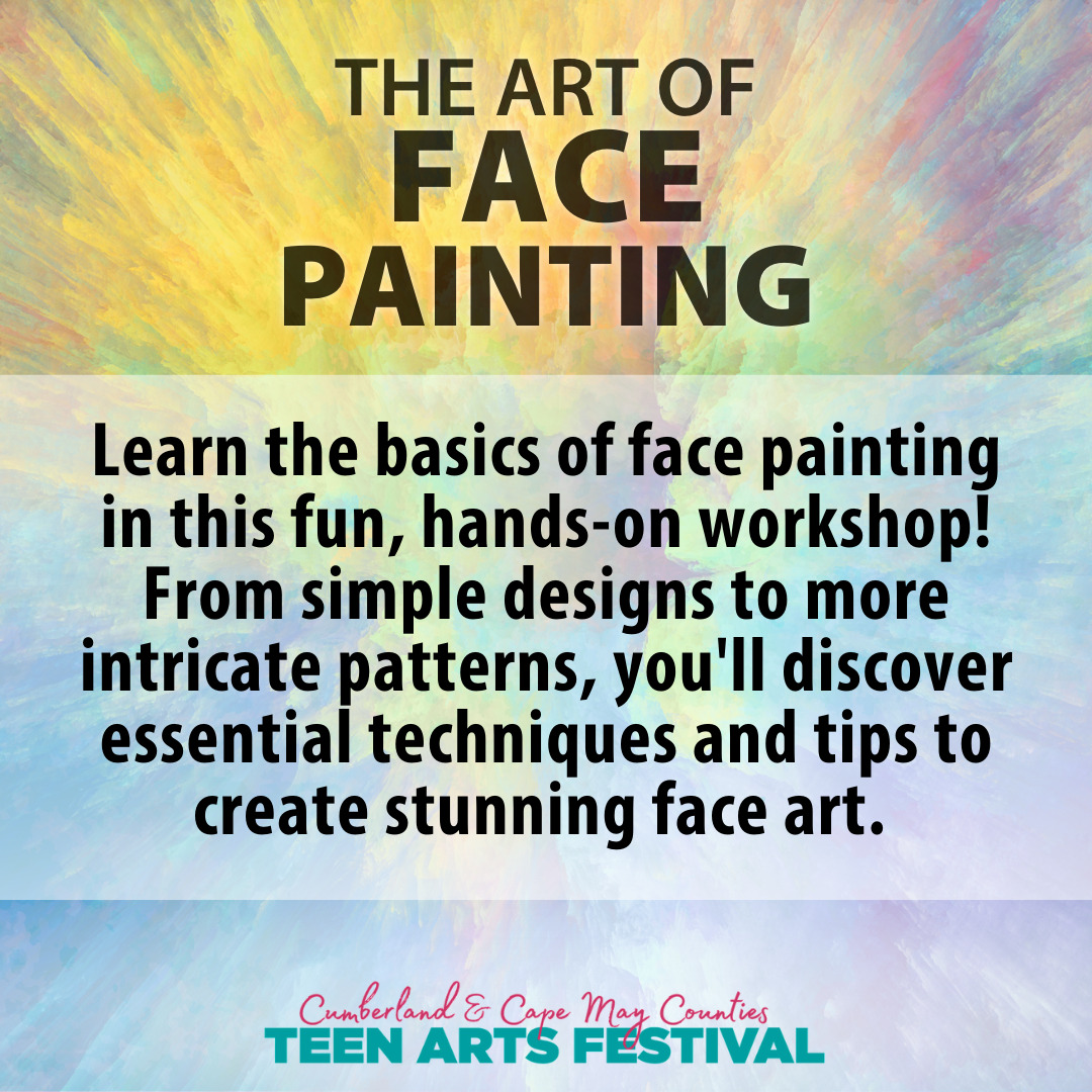 Learn the basics of face painting in this fun, hands-on workshop! From simple designs to more intricate patterns, you'll discover essential techniques and tips to create stunning face art.