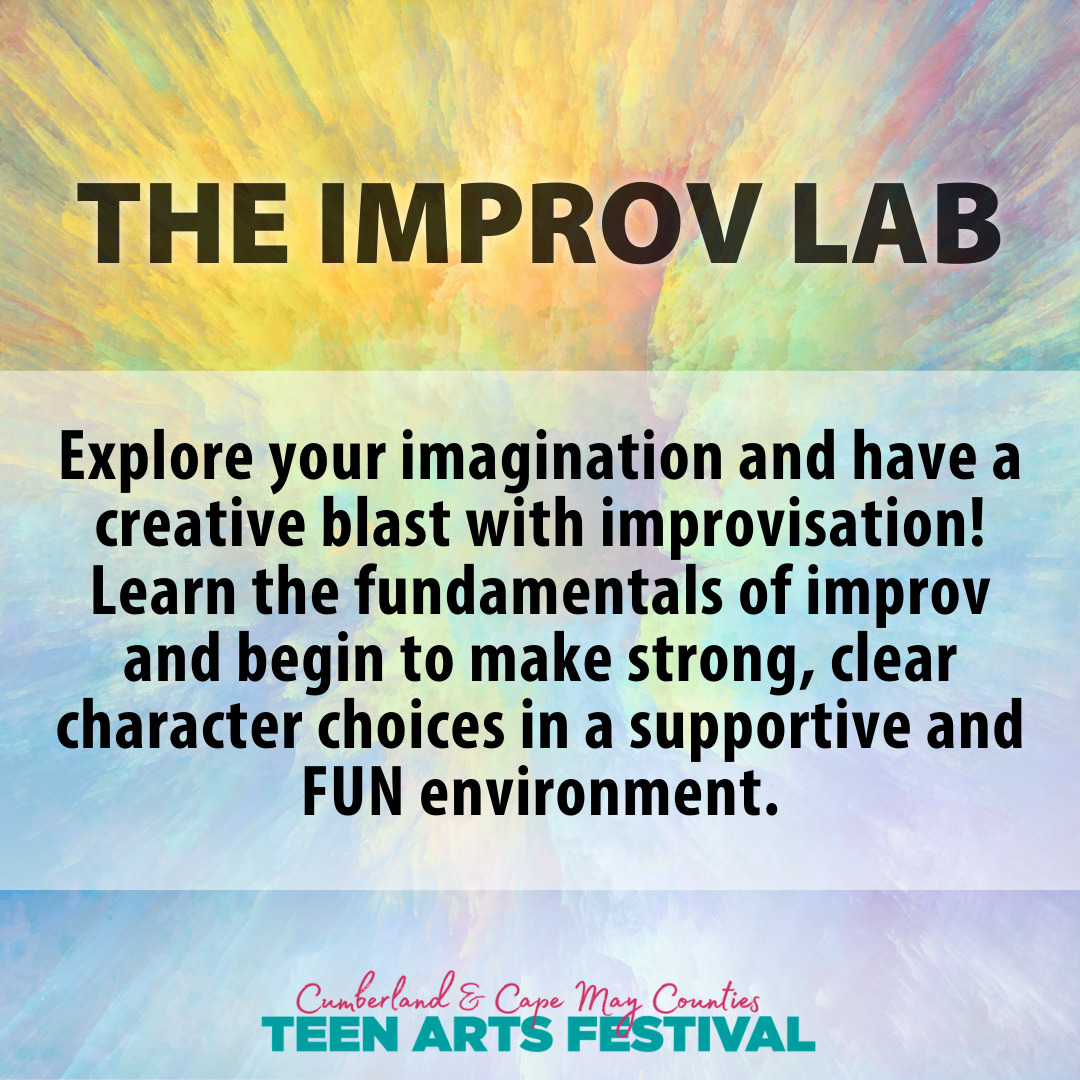 Explore your imagination and have a creative blast with improvisation! Learn the fundamentals of improv and begin to make strong, clear character choices in a supportive and FUN environment.